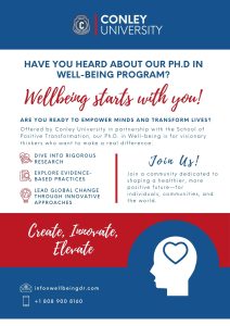 PhD in Wellbeing programme announcement